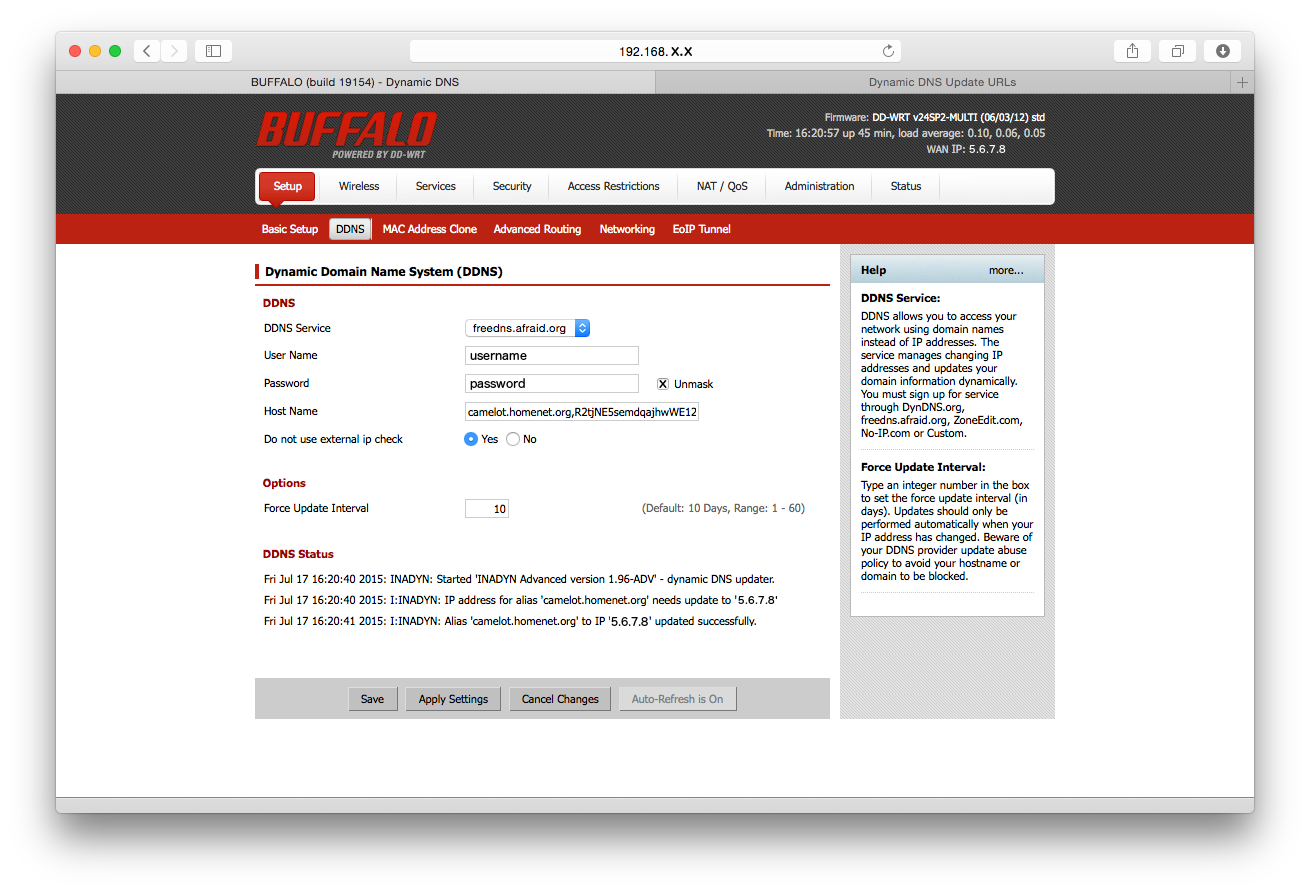 Send IP changes to DNS automatically with your router